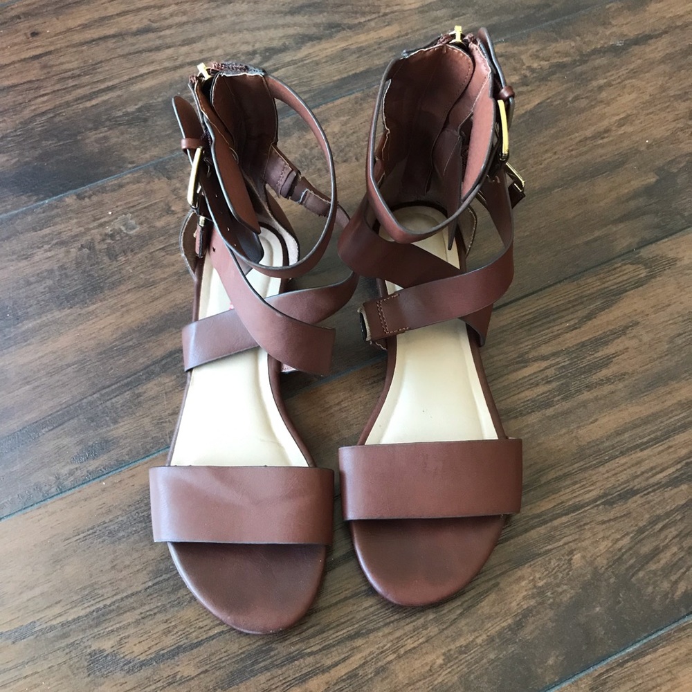 Strappy Zip Gladiator Sandal with buckles